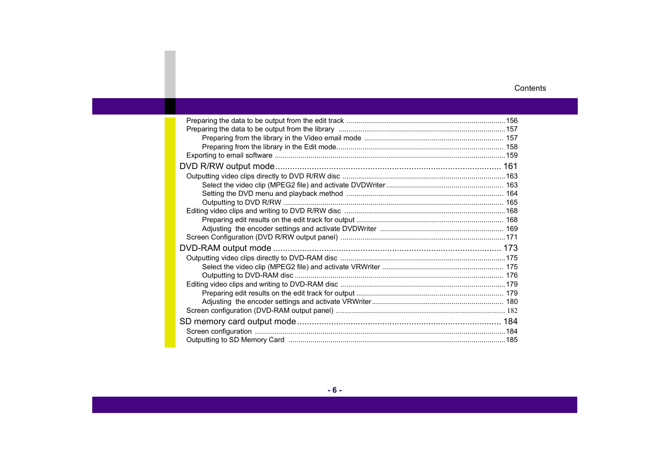 Panasonic MotionSD STUDIO 1.0E User Manual | Page 6 / 231