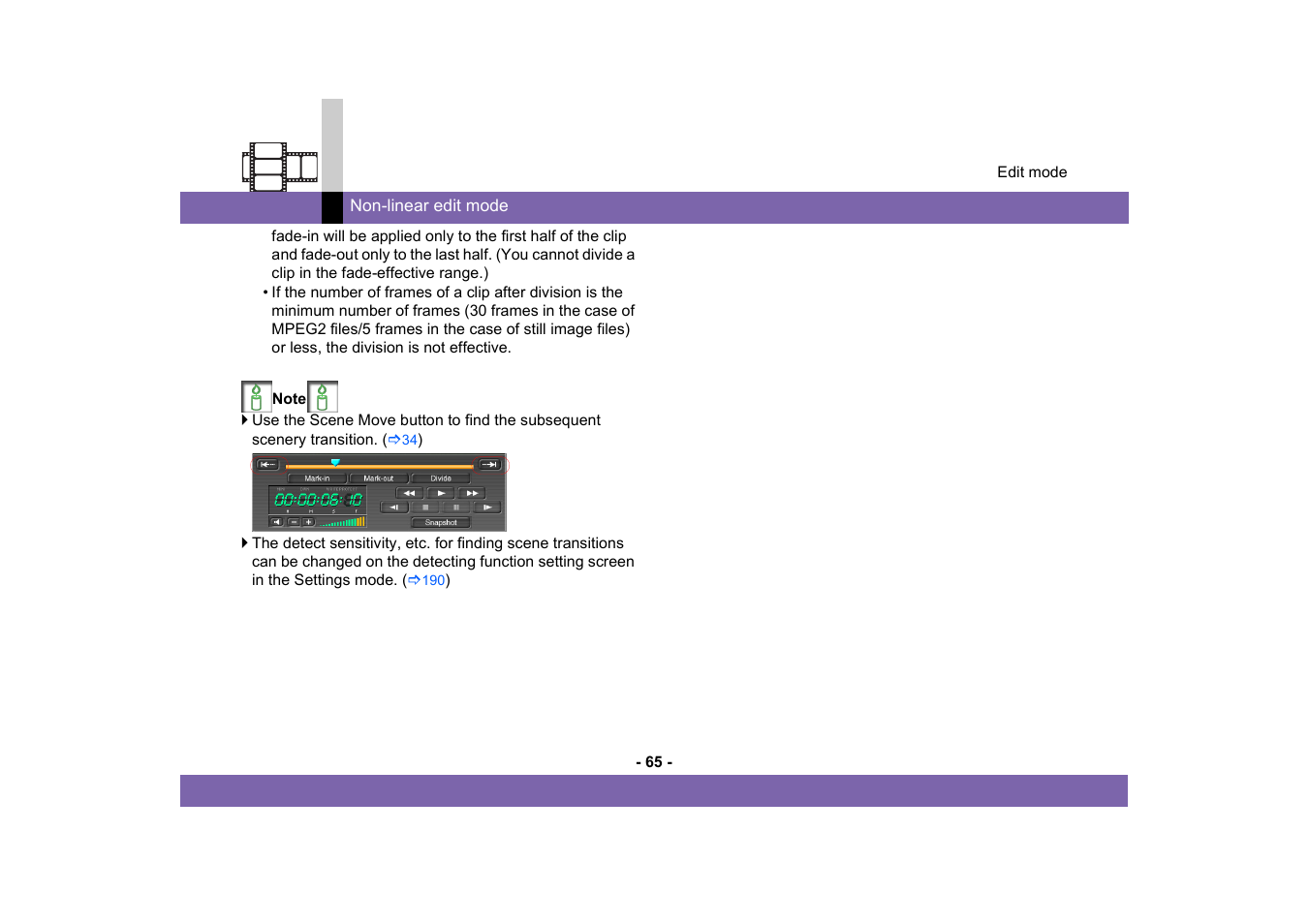 Panasonic MotionSD STUDIO 1.0E User Manual | Page 65 / 231