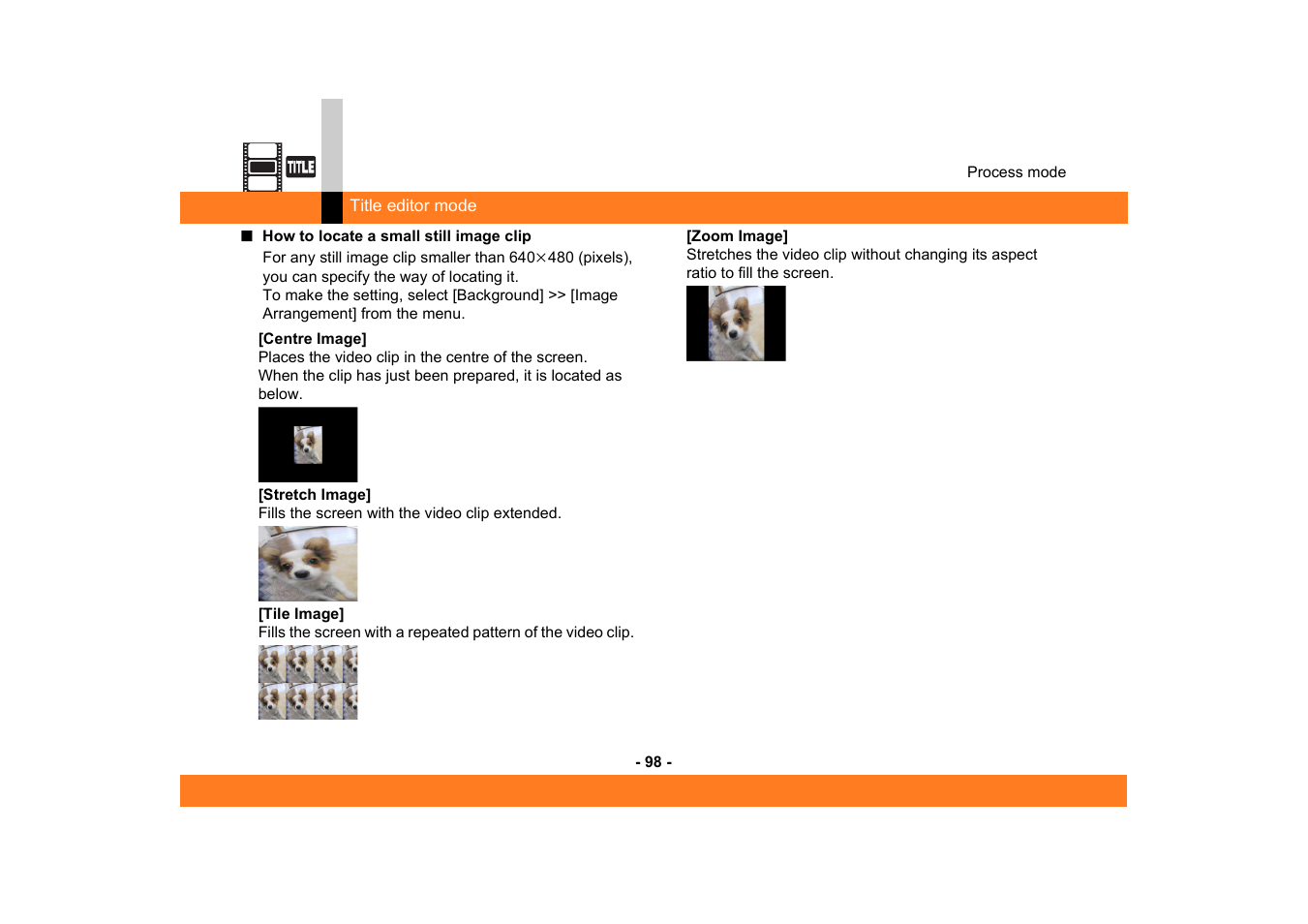 Panasonic MotionSD STUDIO 1.0E User Manual | Page 98 / 231