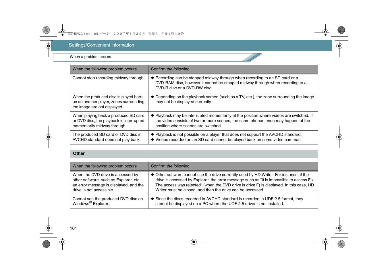 Panasonic HD Writer 2.0E User Manual | Page 101 / 102