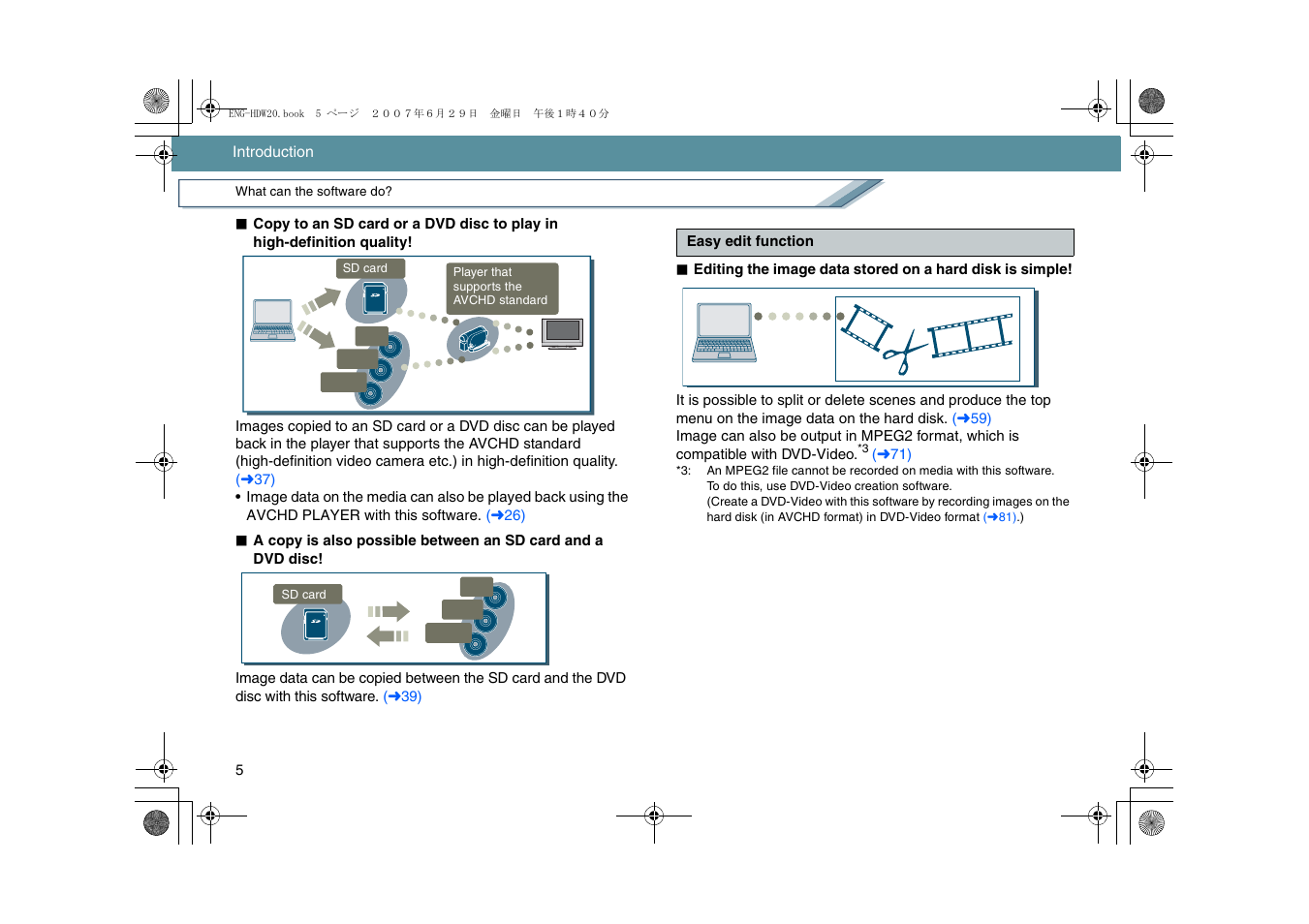 Panasonic HD Writer 2.0E User Manual | Page 5 / 102