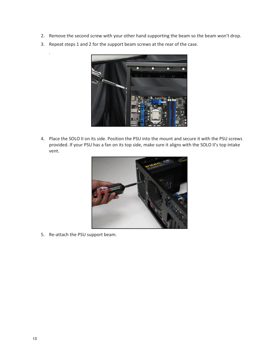 Antec SOLO II User Manual | Page 13 / 26