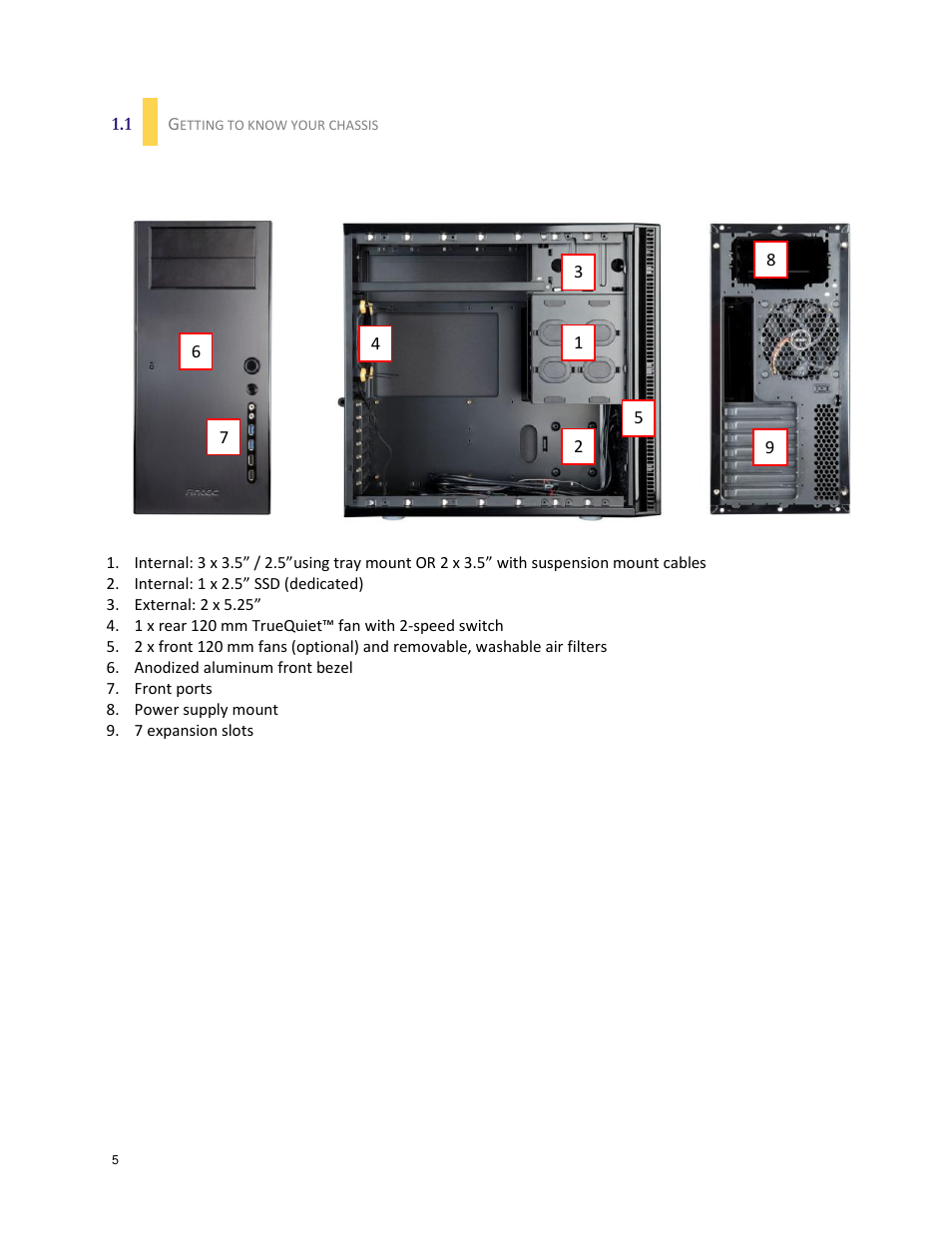 Antec SOLO II User Manual | Page 5 / 26