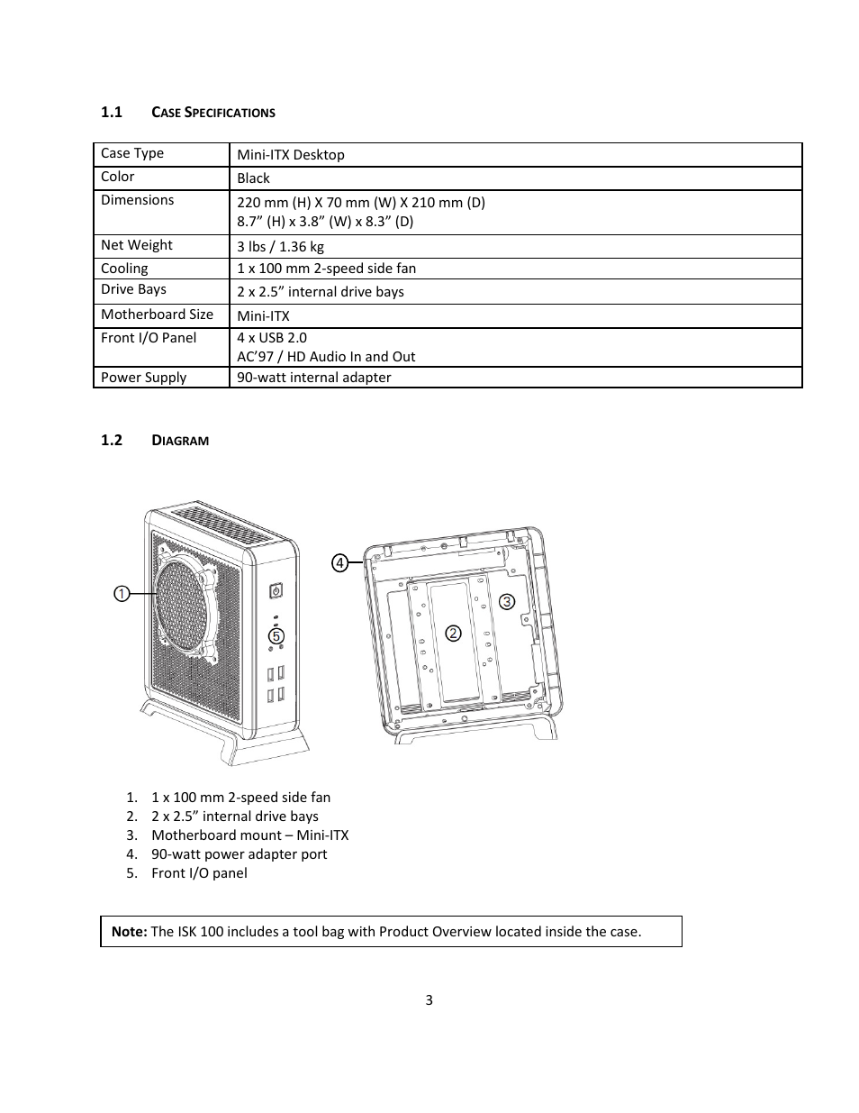 Antec ISK 100 User Manual | Page 4 / 11