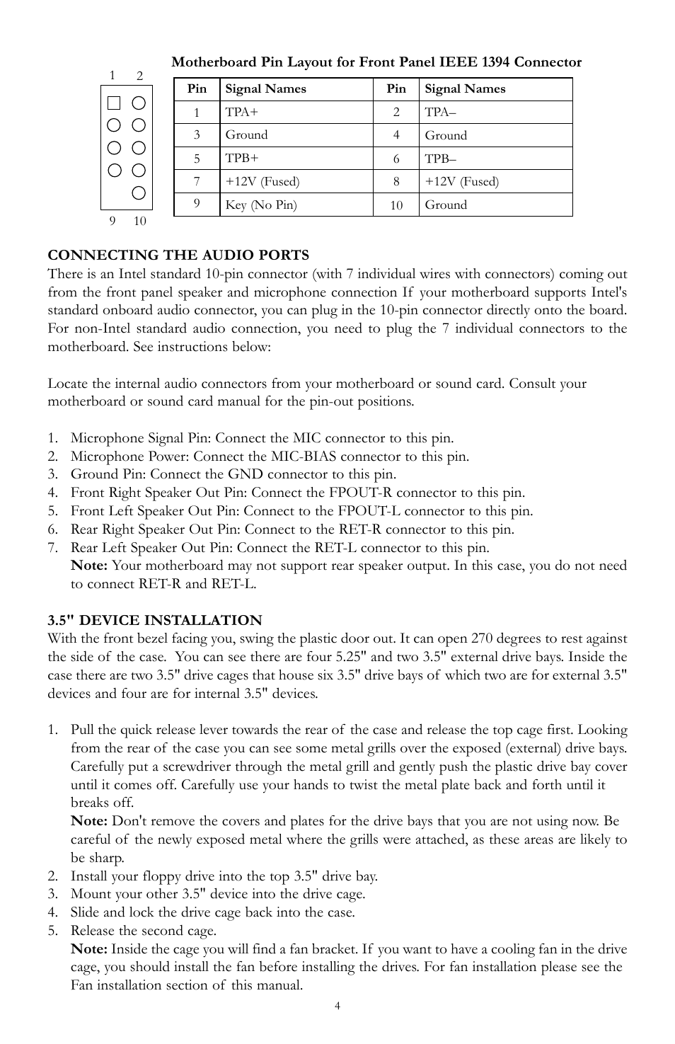 Antec II User Manual | Page 4 / 7