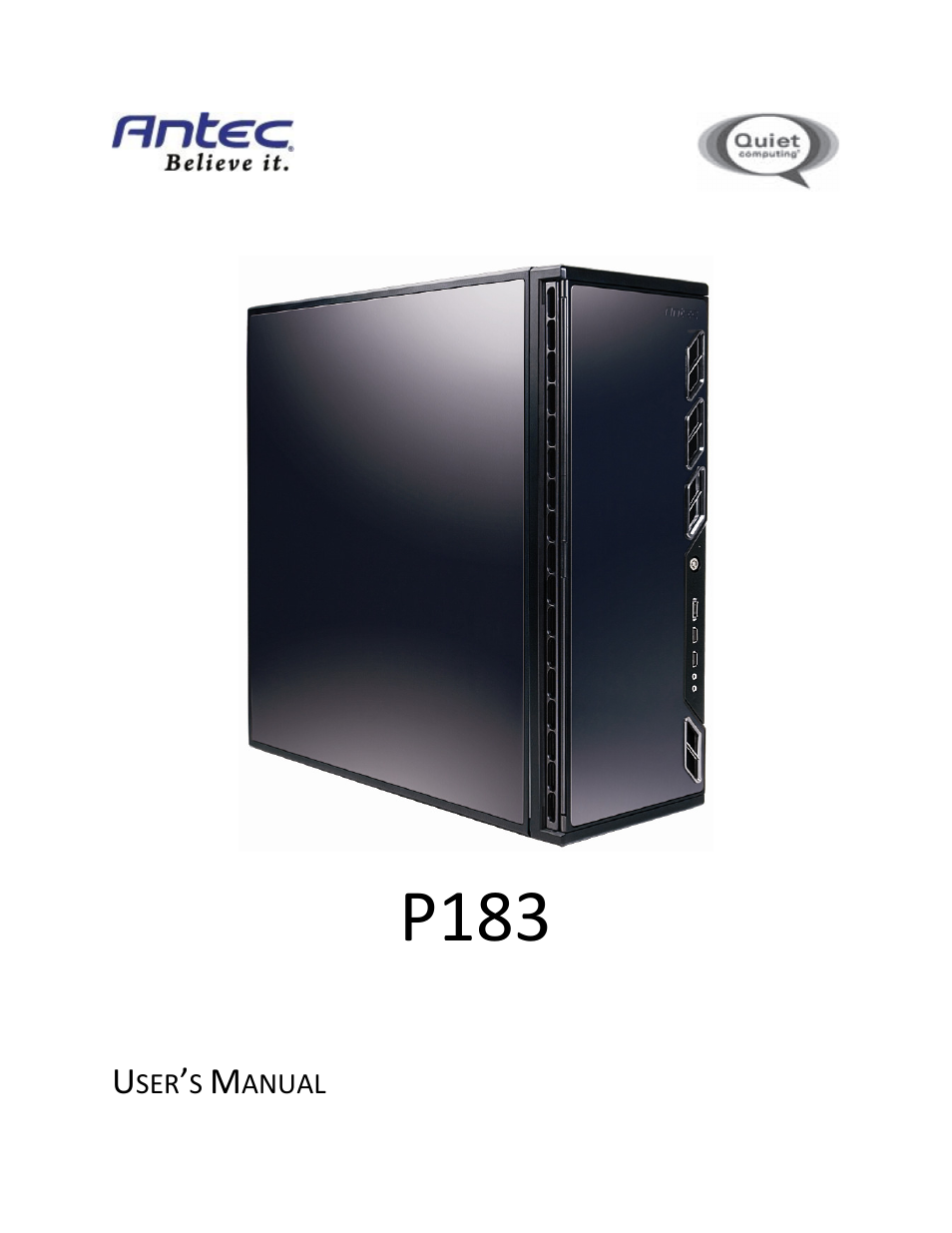 Antec P183 User Manual | 13 pages