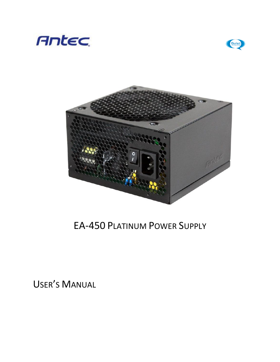 Antec EA-450 User Manual | 7 pages