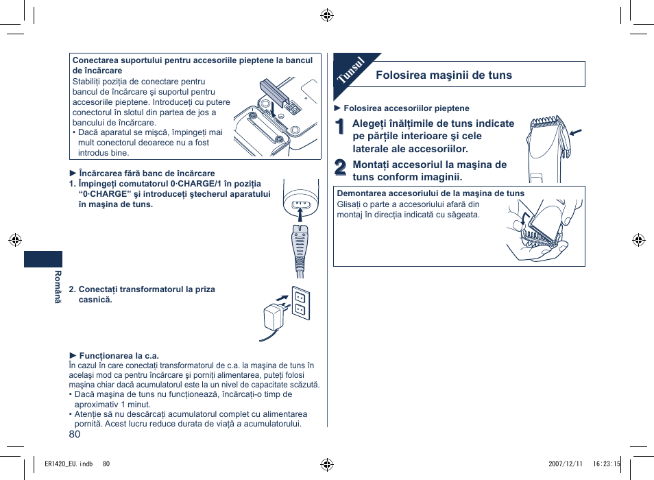 Tunsul | Panasonic ER1420 User Manual | Page 80 / 100