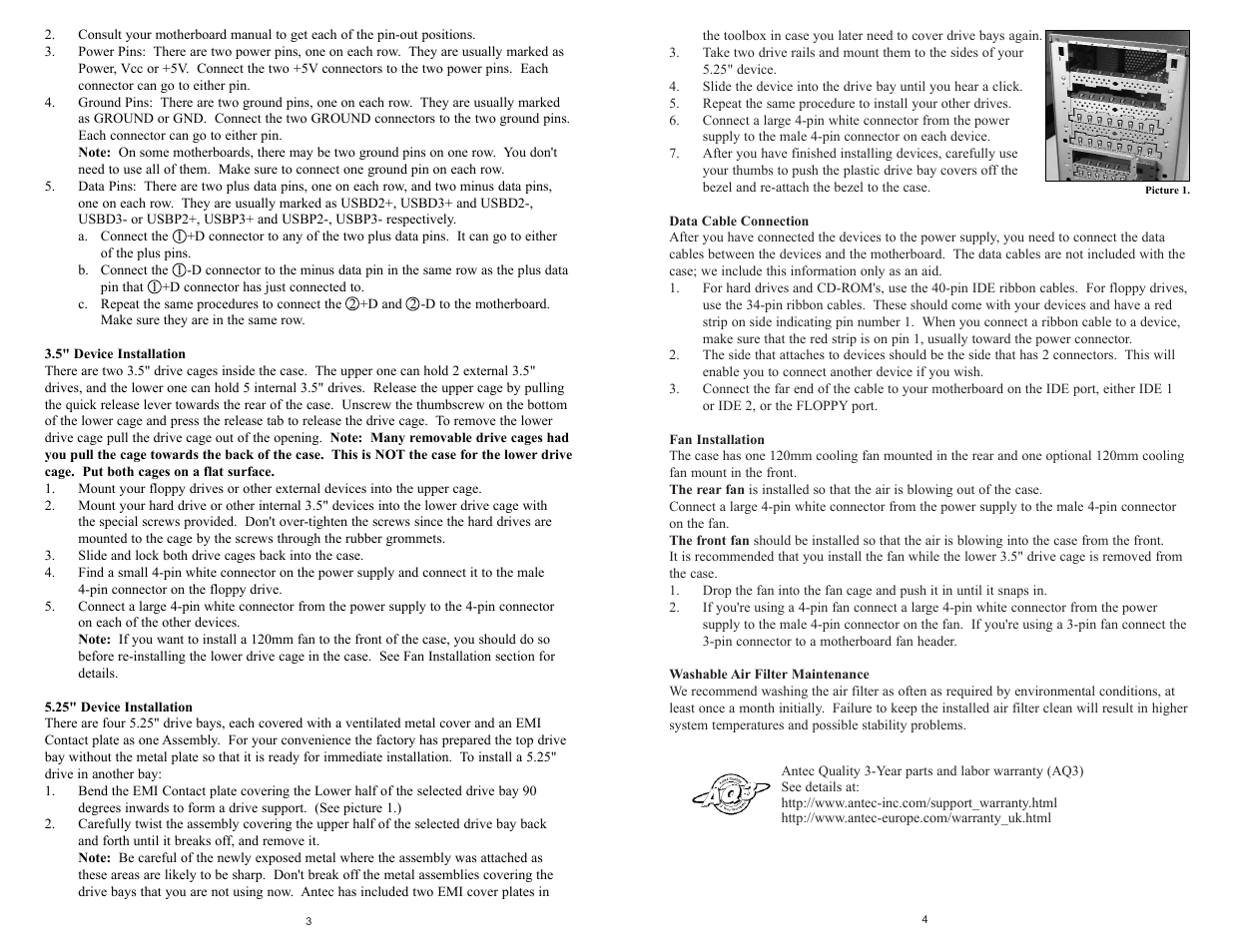 Antec SOLUTION SERIES SMARTPOWER SLK3700AMB User Manual | Page 3 / 3