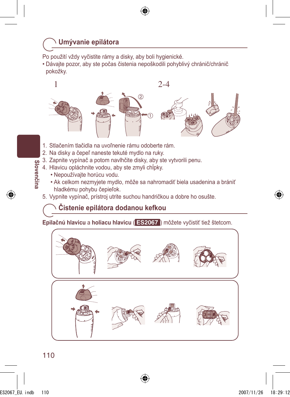Panasonic ES2067 User Manual | Page 110 / 168