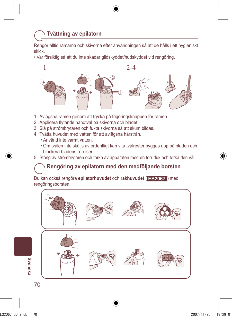 Panasonic ES2067 User Manual | Page 70 / 168