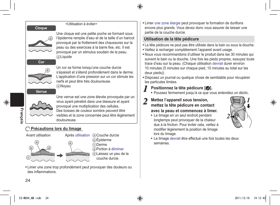 Panasonic ES-WD94 User Manual | Page 24 / 44