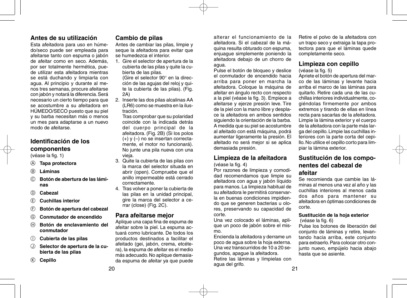 Panasonic ES4815 User Manual | Page 12 / 31