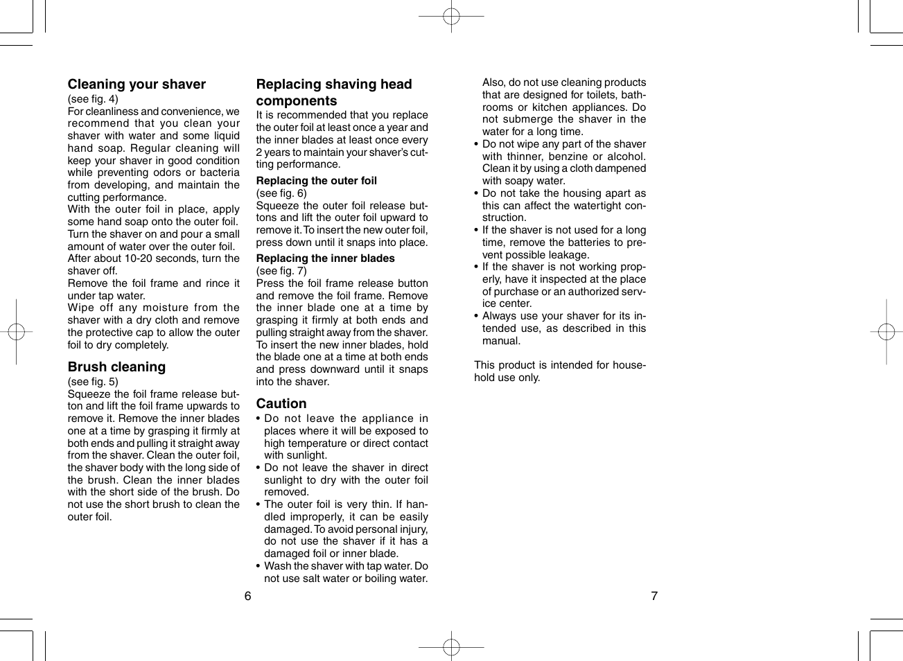 Panasonic ES4815 User Manual | Page 5 / 31