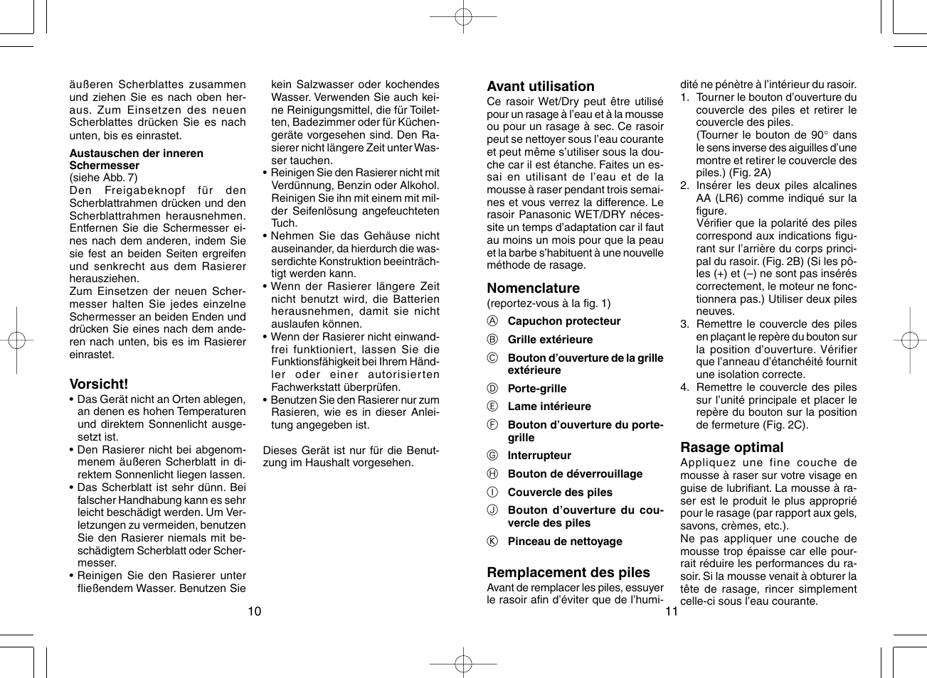 Panasonic ES4815 User Manual | Page 7 / 31