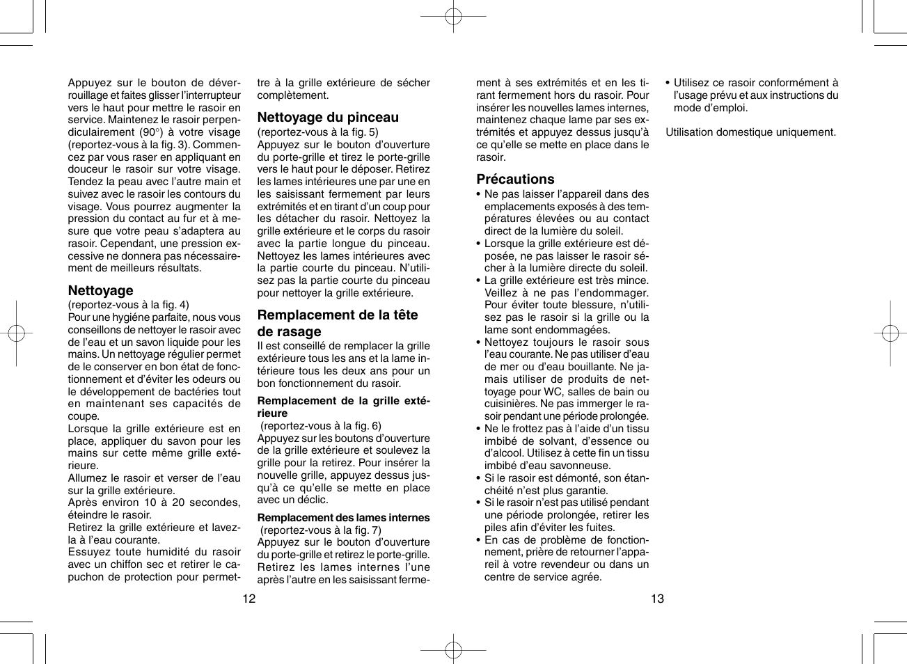 Panasonic ES4815 User Manual | Page 8 / 31