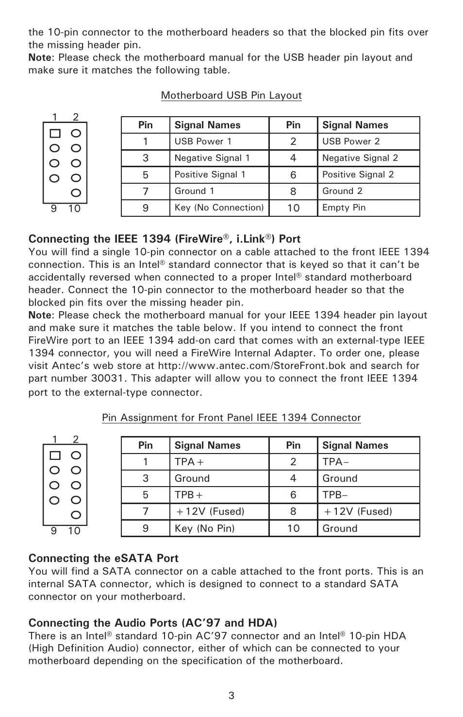 Antec Veris User Manual | Page 4 / 11