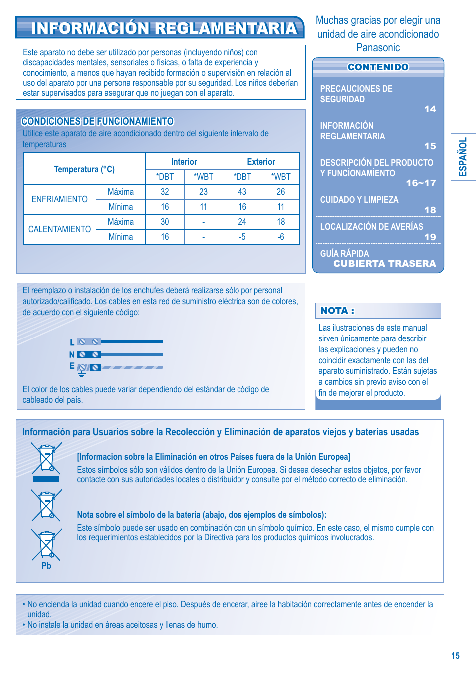Panasonic CS-A9JKD User Manual | Page 15 / 44