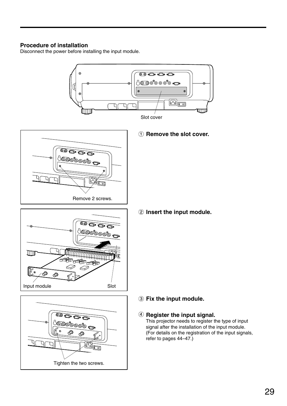 Panasonic PT-DW7700 ENG User Manual | Page 29 / 116