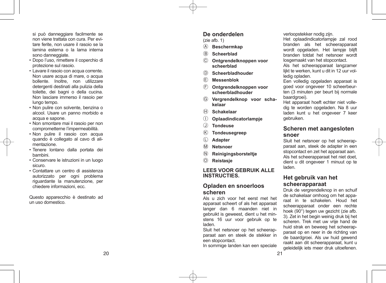 Panasonic ES4033 User Manual | Page 11 / 37