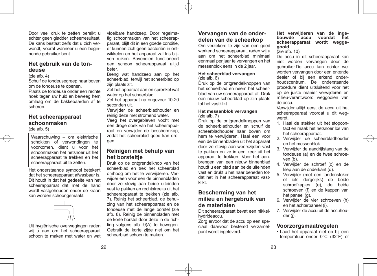 Panasonic ES4033 User Manual | Page 12 / 37