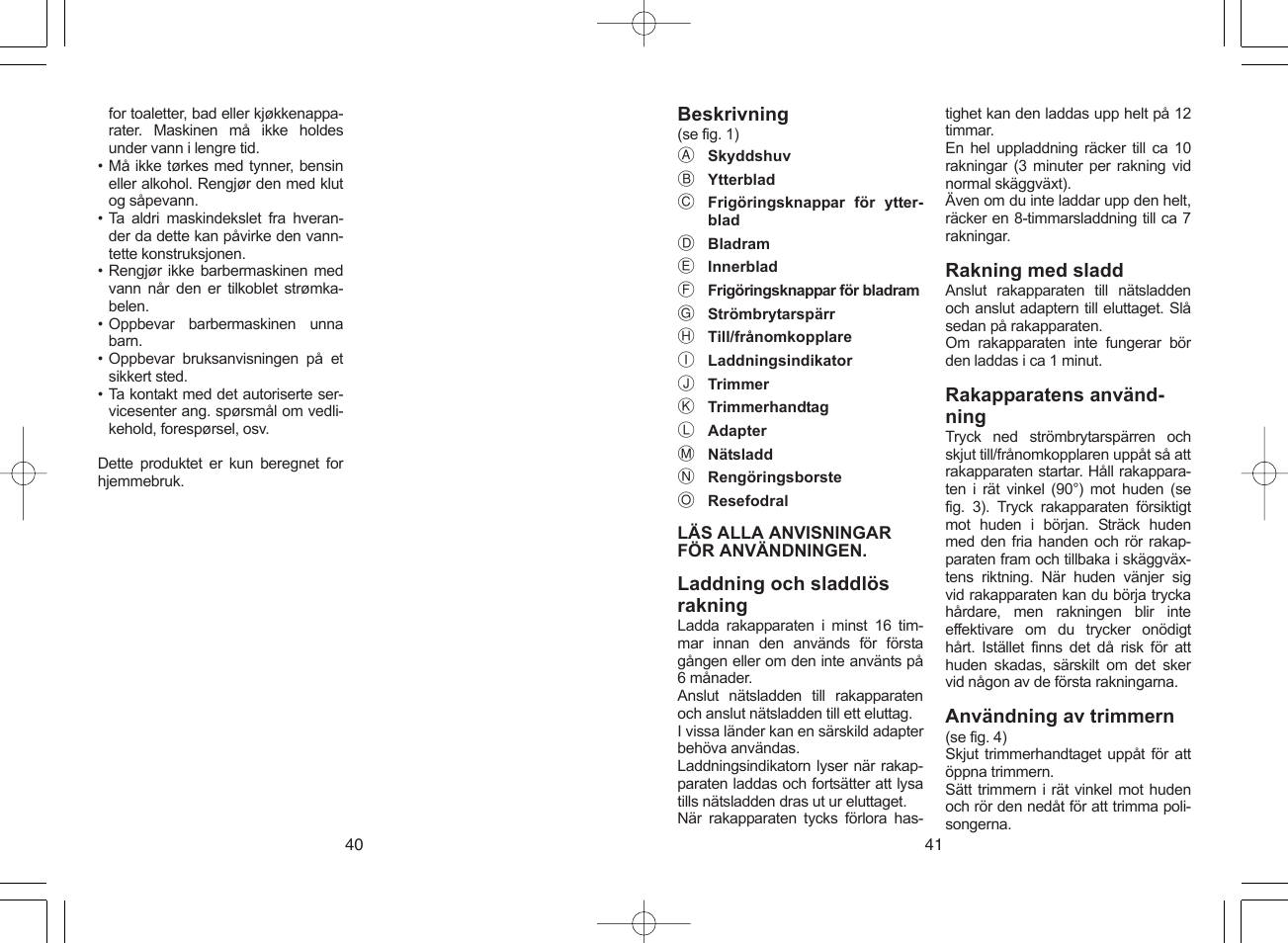 Panasonic ES4033 User Manual | Page 21 / 37