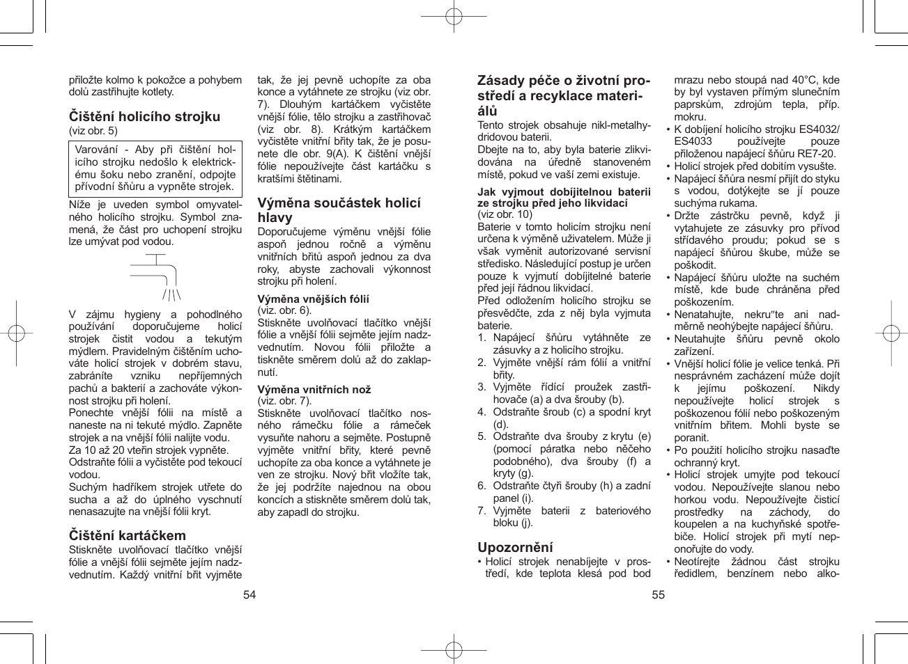 Panasonic ES4033 User Manual | Page 28 / 37