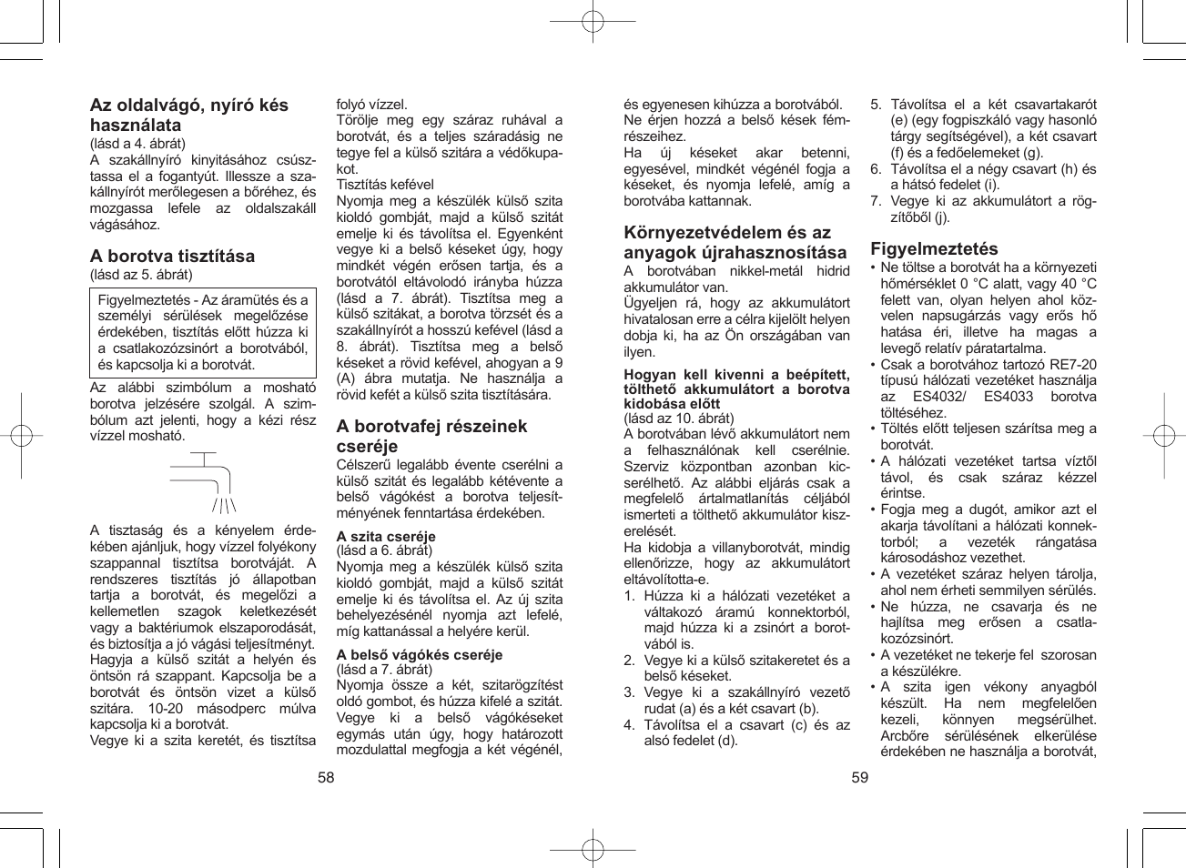 Panasonic ES4033 User Manual | Page 30 / 37