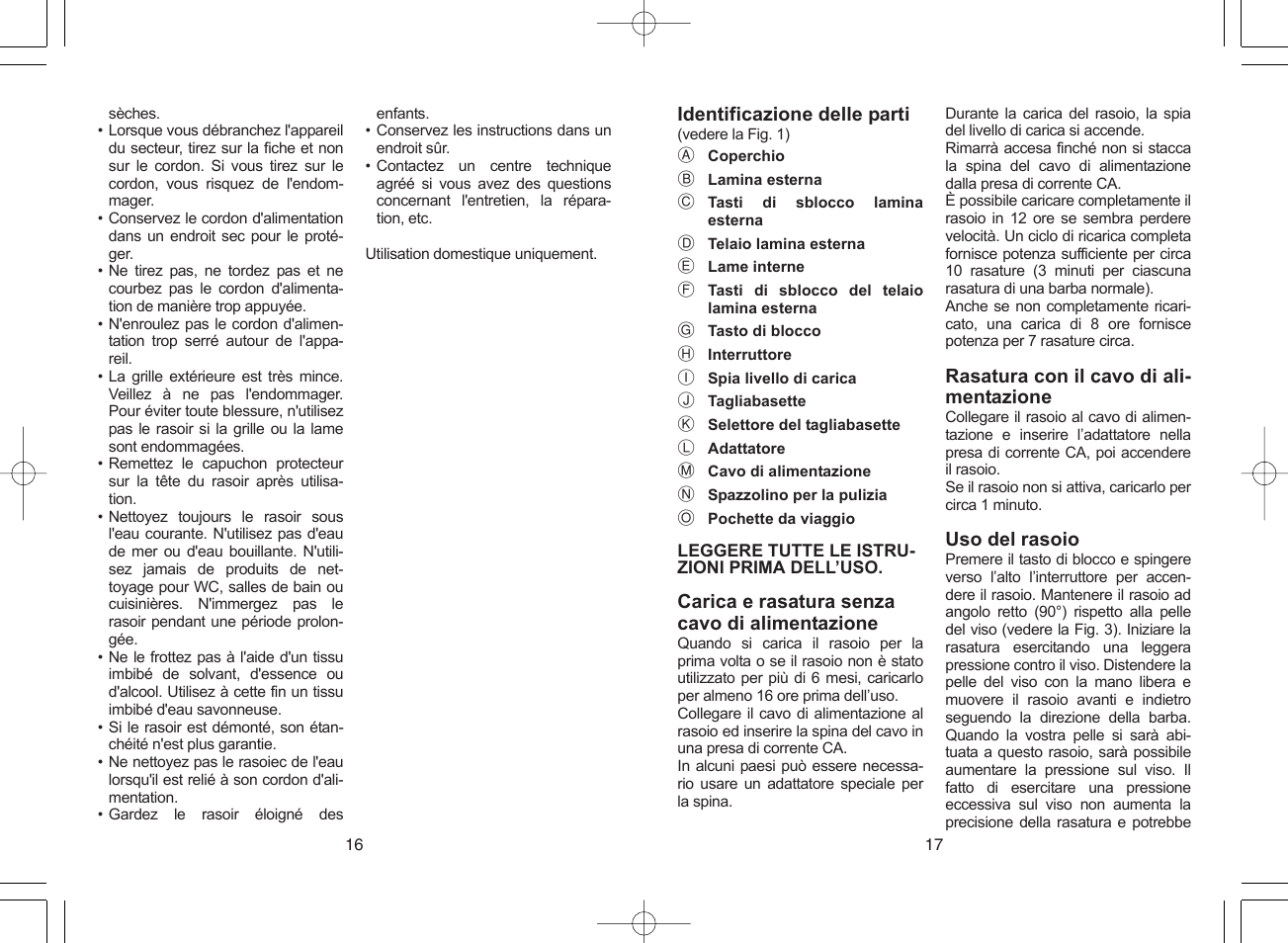 Panasonic ES4033 User Manual | Page 9 / 37