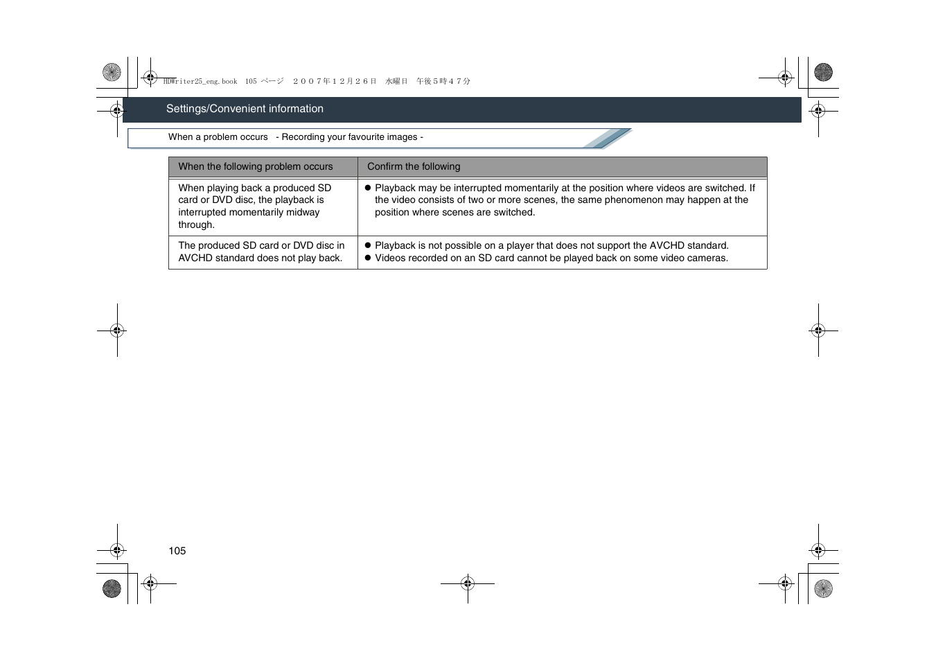 Panasonic -eng User Manual | Page 105 / 107