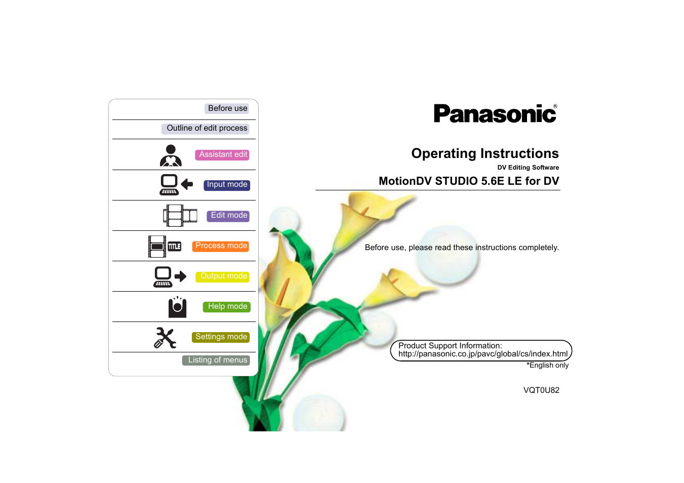 Panasonic MotionDV STUDIO 5.6E LE eng User Manual | 260 pages