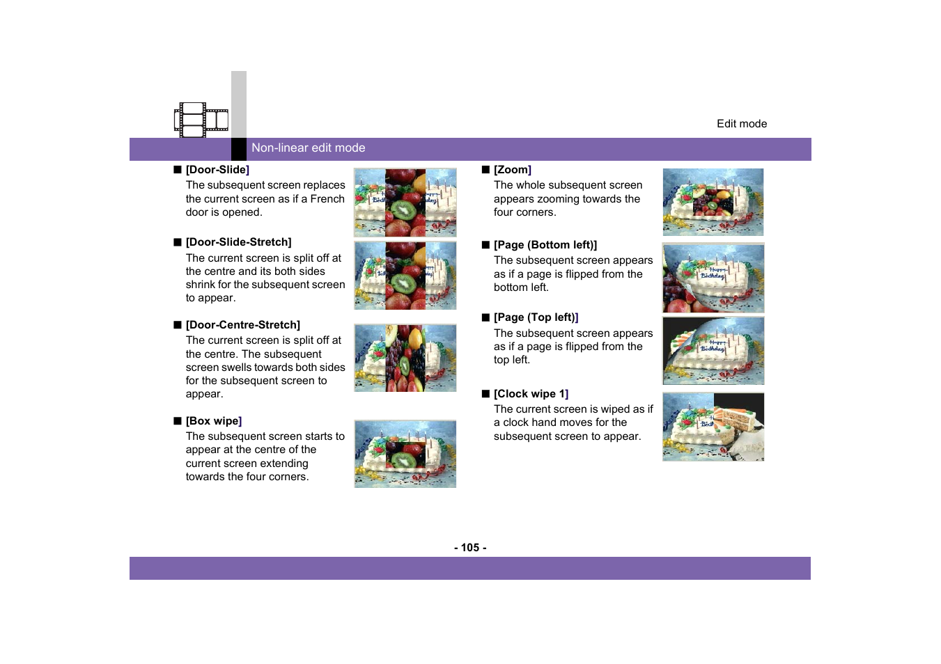 Panasonic MotionDV STUDIO 5.6E LE eng User Manual | Page 105 / 260