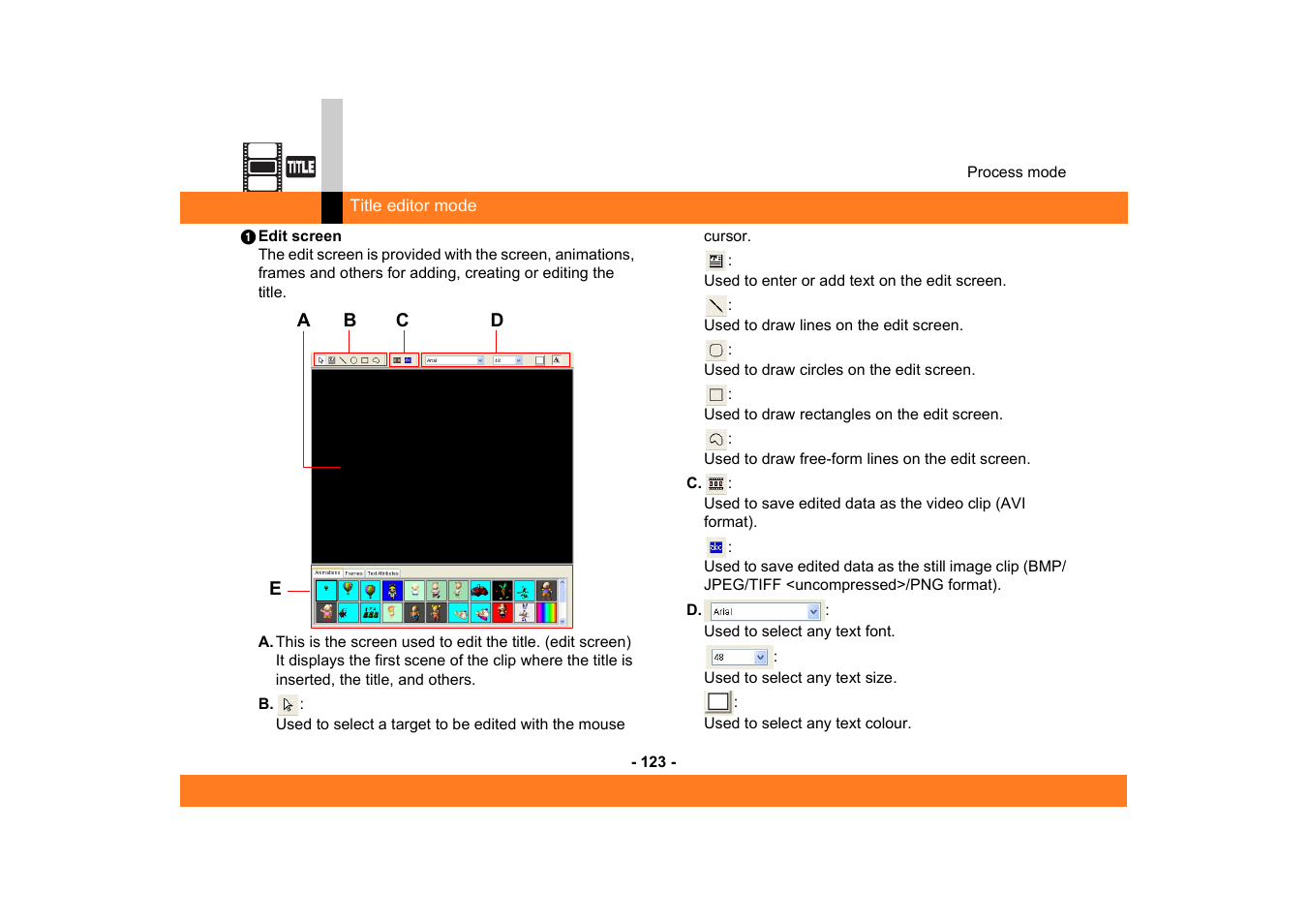 Panasonic MotionDV STUDIO 5.6E LE eng User Manual | Page 123 / 260