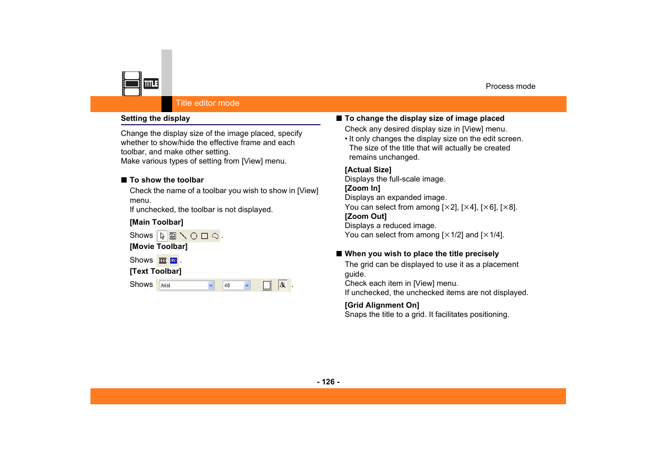Setting the display | Panasonic MotionDV STUDIO 5.6E LE eng User Manual | Page 126 / 260