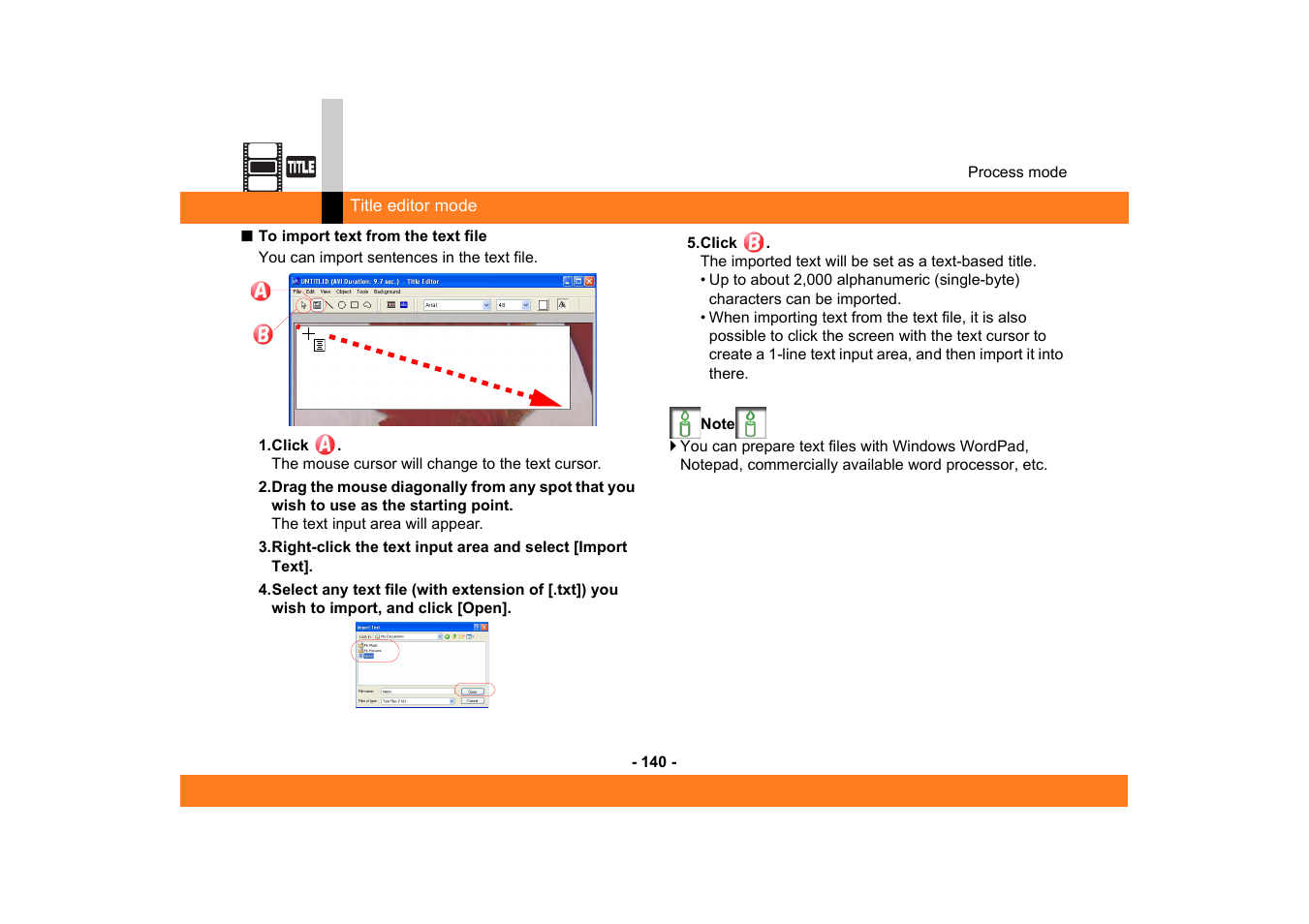 Panasonic MotionDV STUDIO 5.6E LE eng User Manual | Page 140 / 260