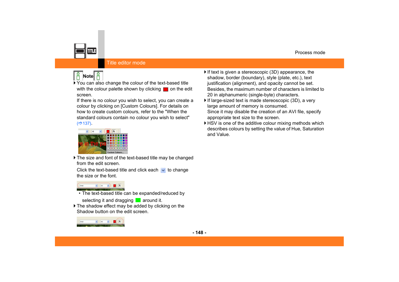 Panasonic MotionDV STUDIO 5.6E LE eng User Manual | Page 148 / 260