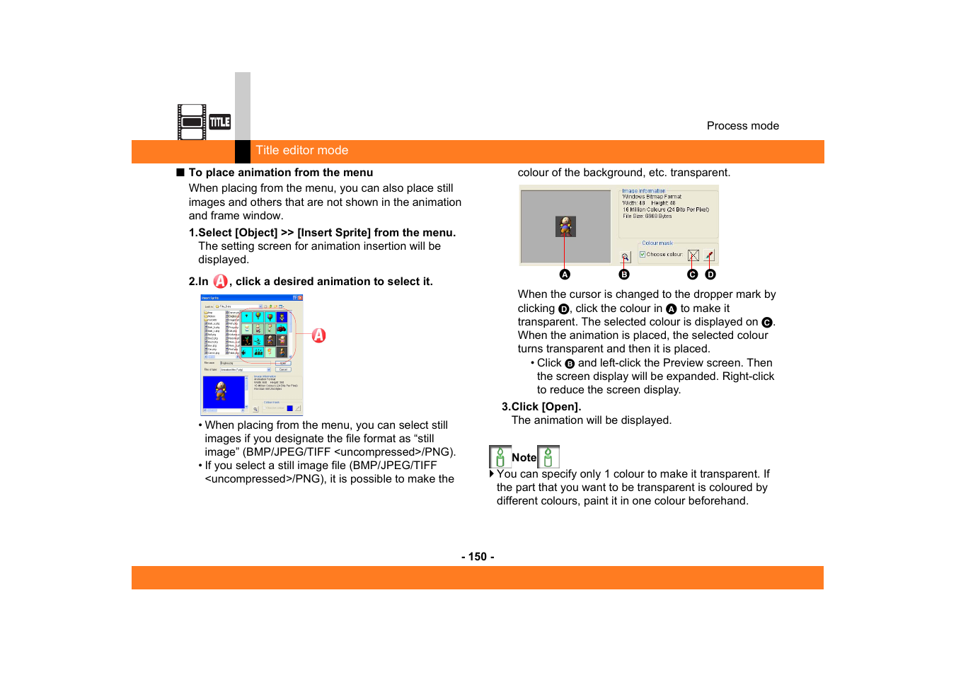 Panasonic MotionDV STUDIO 5.6E LE eng User Manual | Page 150 / 260