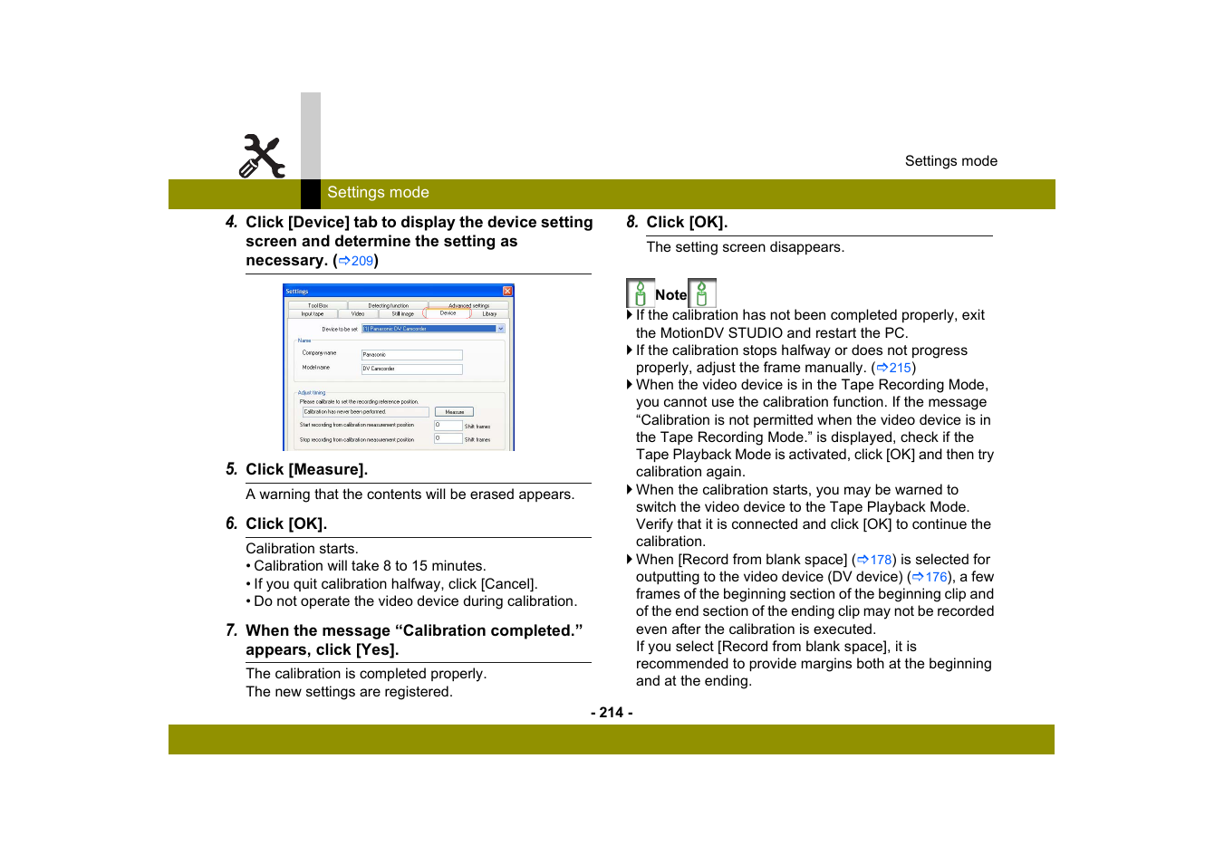 Panasonic MotionDV STUDIO 5.6E LE eng User Manual | Page 214 / 260