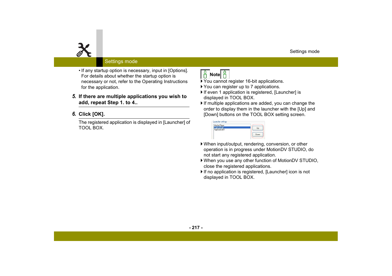 Panasonic MotionDV STUDIO 5.6E LE eng User Manual | Page 217 / 260