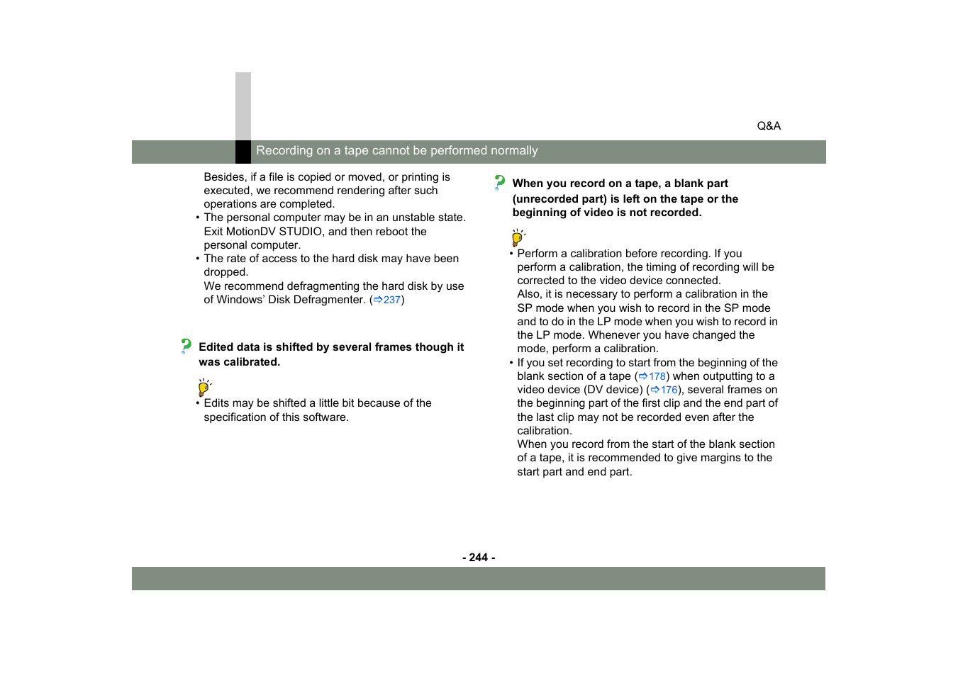 Panasonic MotionDV STUDIO 5.6E LE eng User Manual | Page 244 / 260