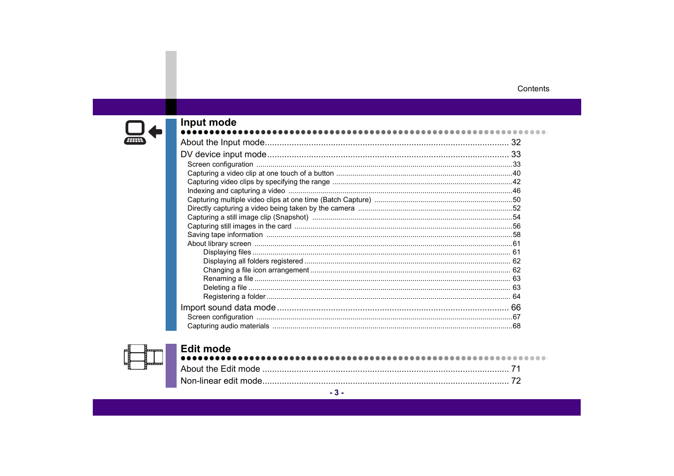 Panasonic MotionDV STUDIO 5.6E LE eng User Manual | Page 3 / 260