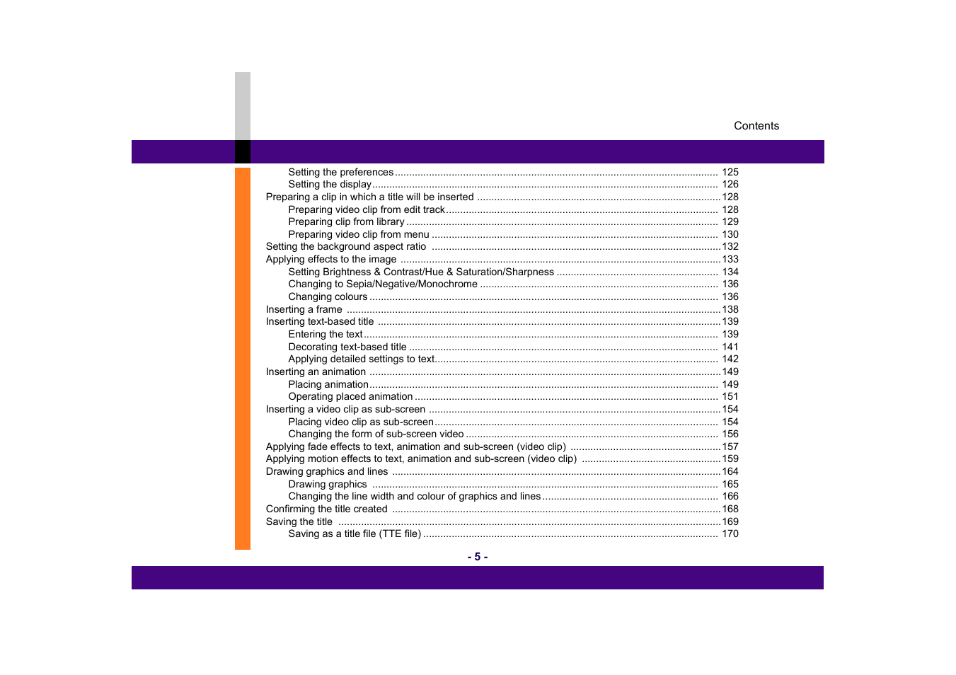 Panasonic MotionDV STUDIO 5.6E LE eng User Manual | Page 5 / 260
