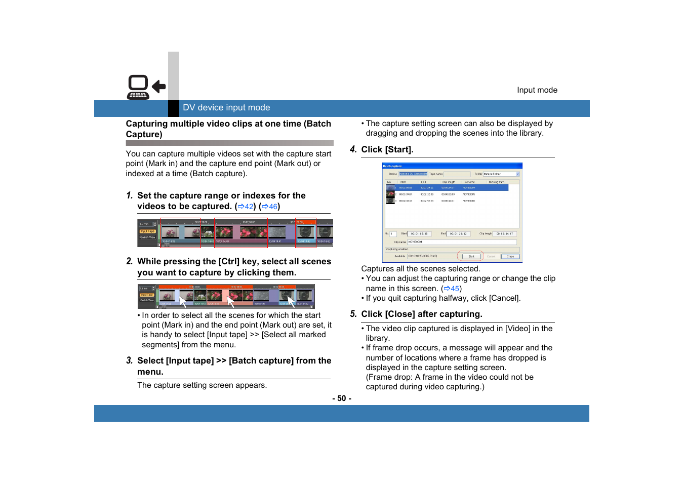 Panasonic MotionDV STUDIO 5.6E LE eng User Manual | Page 50 / 260