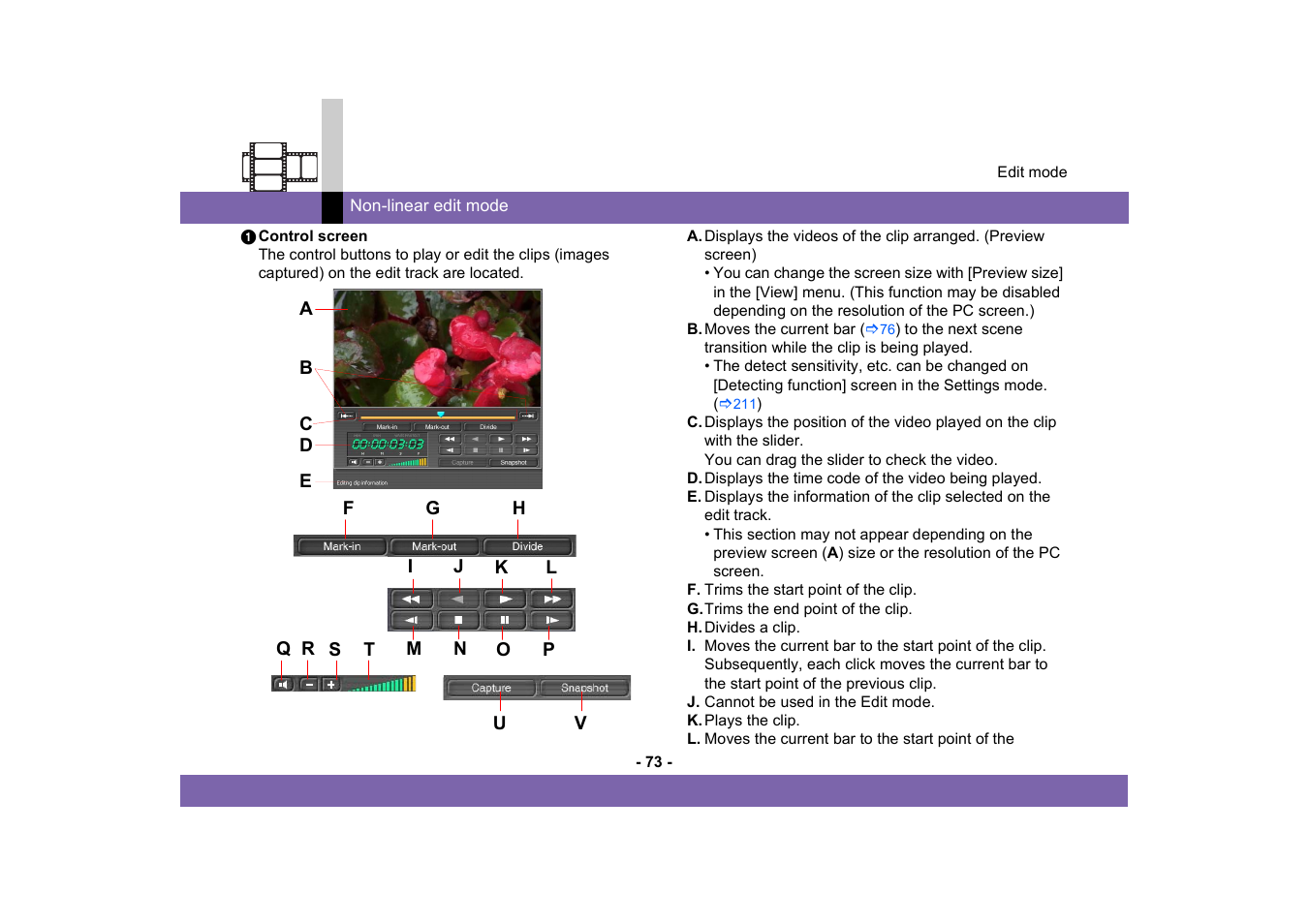 Panasonic MotionDV STUDIO 5.6E LE eng User Manual | Page 73 / 260
