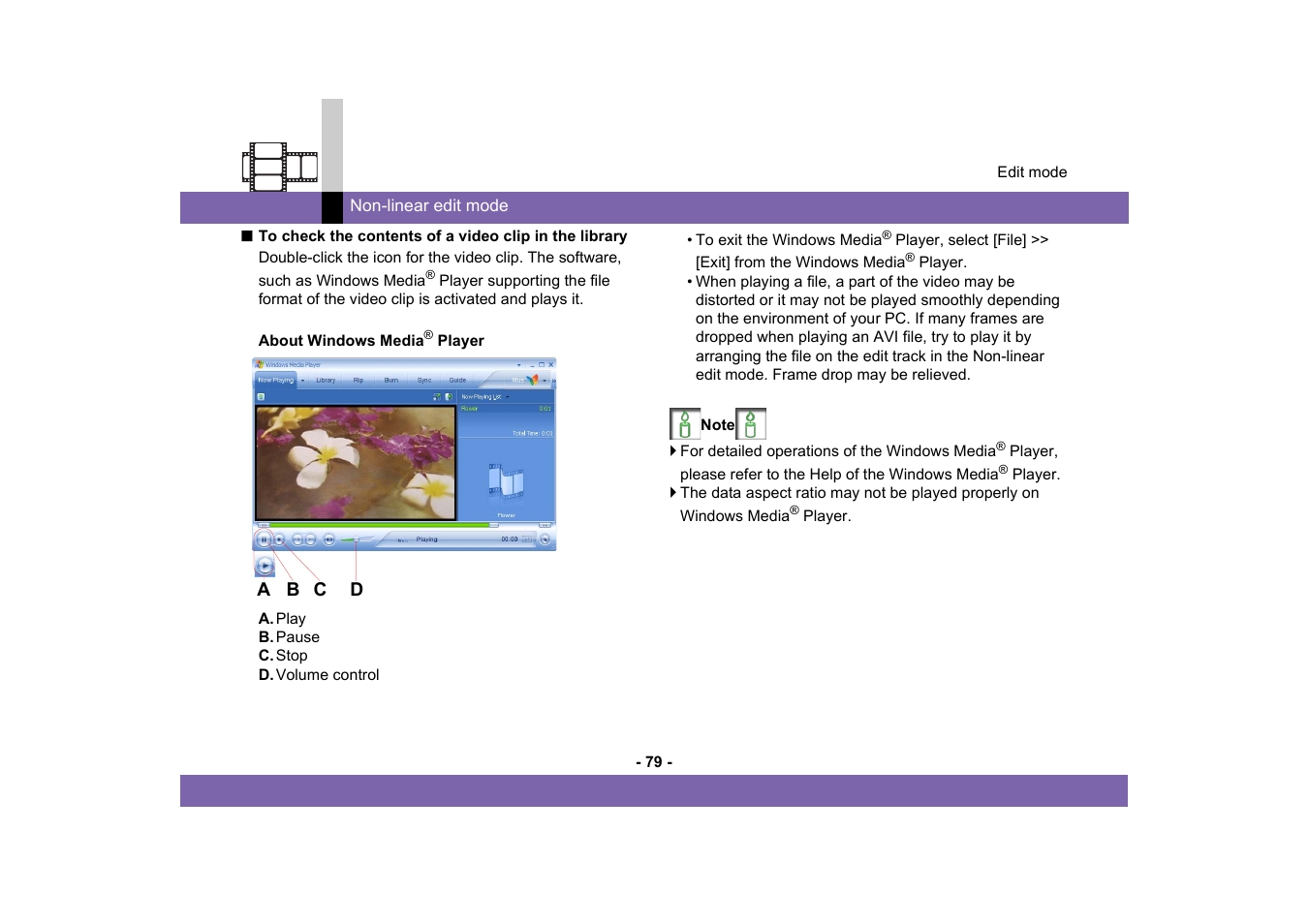 Panasonic MotionDV STUDIO 5.6E LE eng User Manual | Page 79 / 260