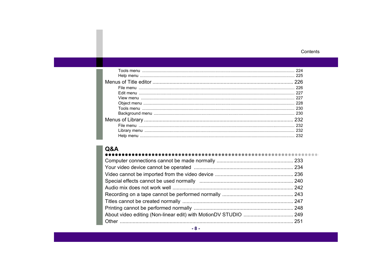 Panasonic MotionDV STUDIO 5.6E LE eng User Manual | Page 8 / 260