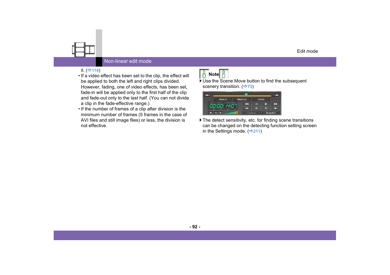 Panasonic MotionDV STUDIO 5.6E LE eng User Manual | Page 92 / 260