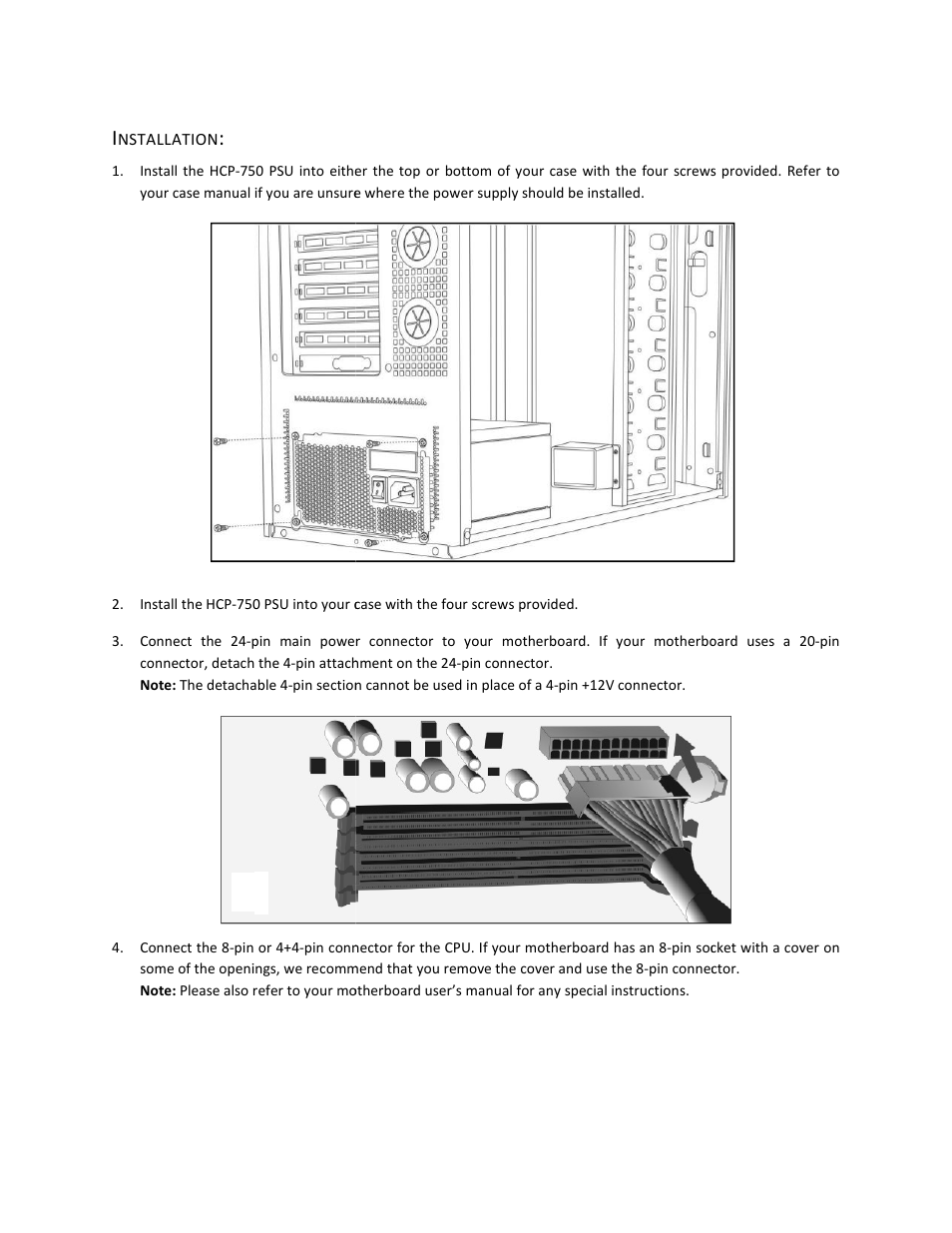 Antec HCP-750 User Manual | Page 6 / 9