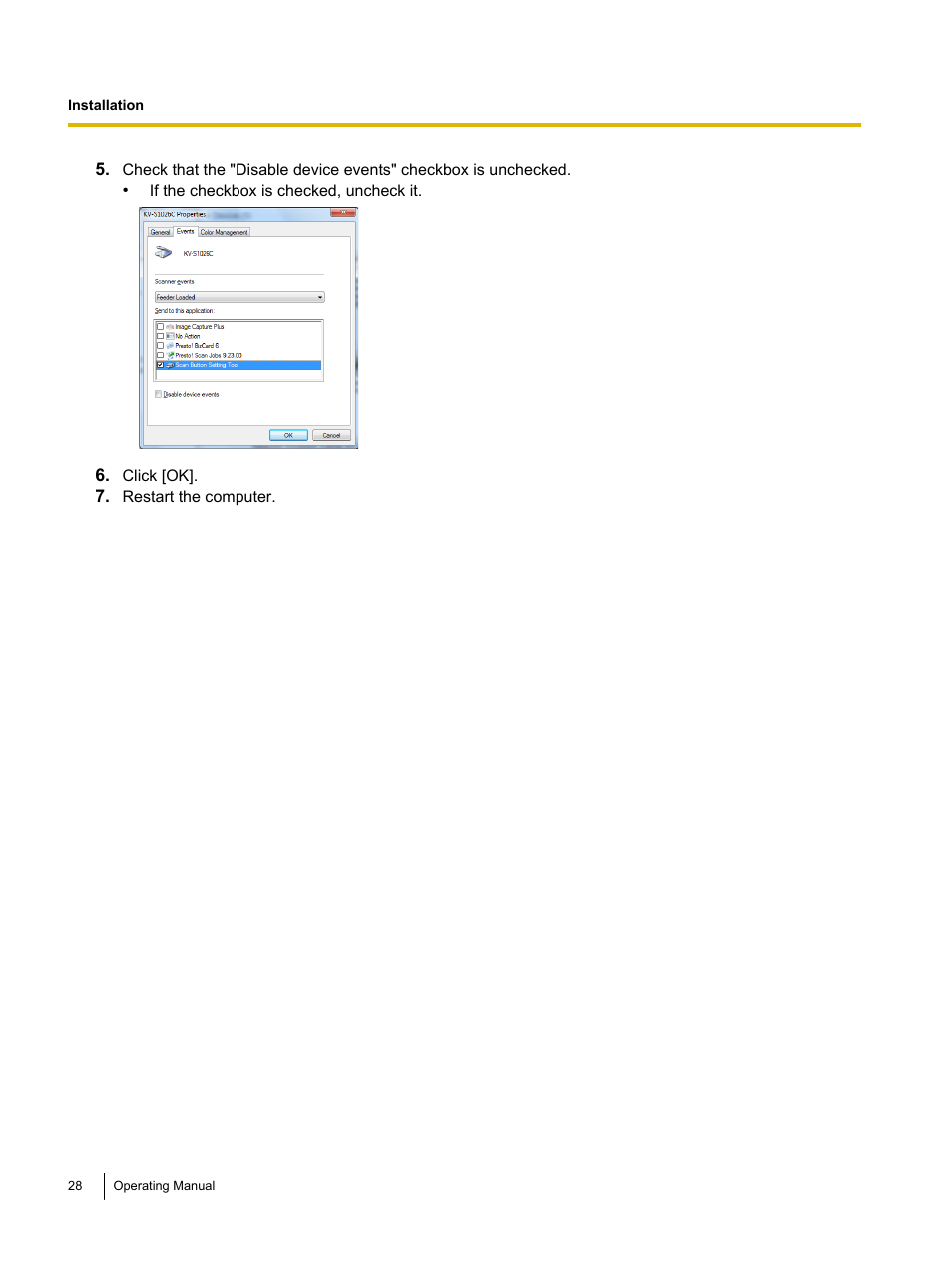 Panasonic KV-S1026C User Manual | Page 28 / 64