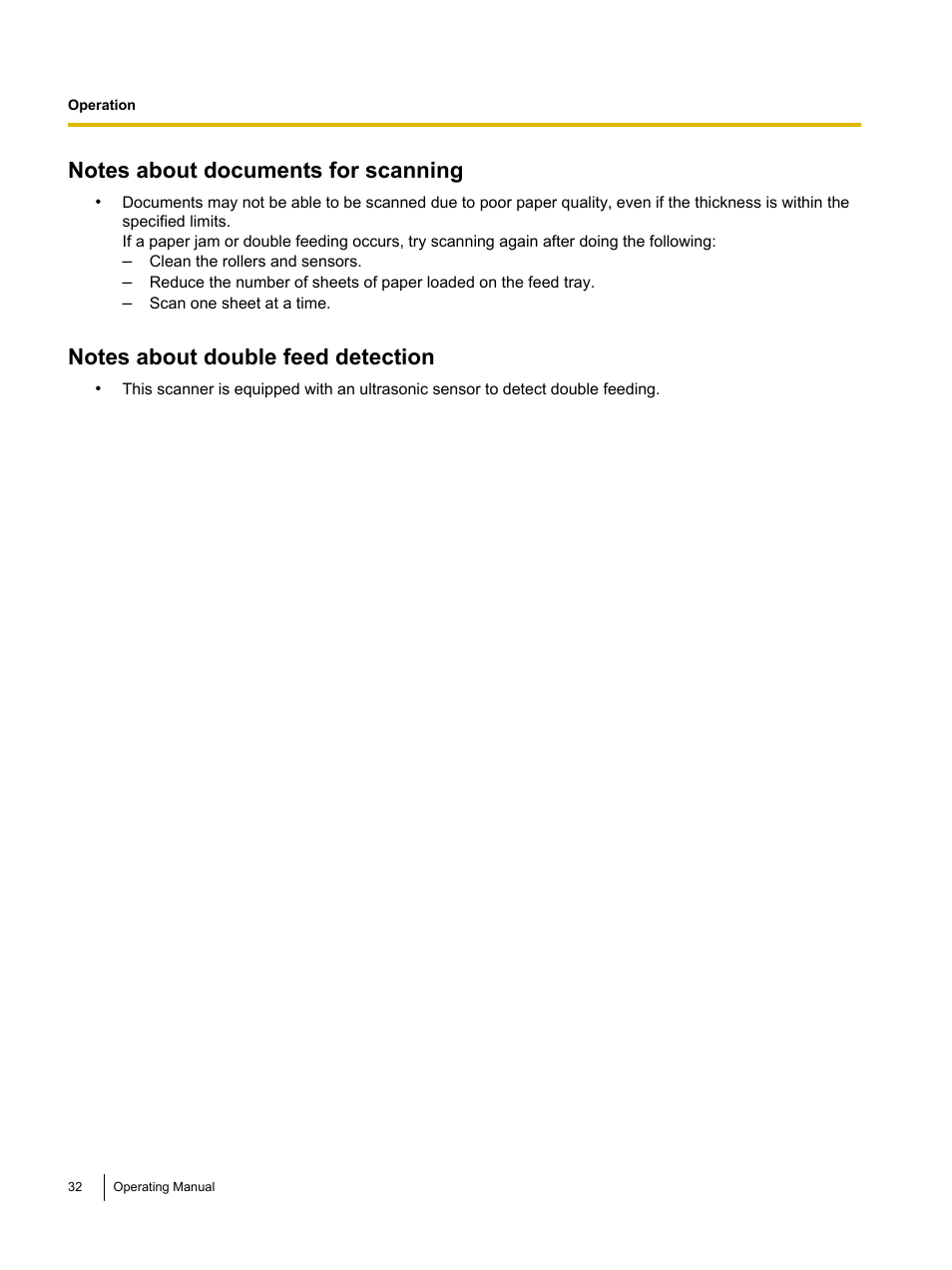 Panasonic KV-S1026C User Manual | Page 32 / 64